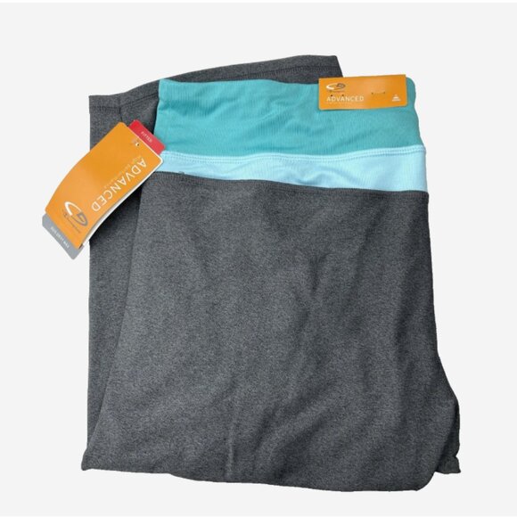 Champion High Performance Capri Leggings Gray Blue XXL NWT Fitted Activewear - Picture 6 of 11